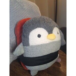 Takashoji Grey Penguin Tuna Sushi Plush 14-inch Round1